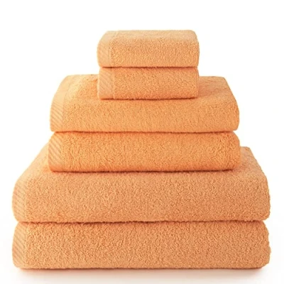 Imagen de Top Towel Plus toallas de baño grandes 2 cara o bidet + mano lavabo ducha Algodon 100% Papaya