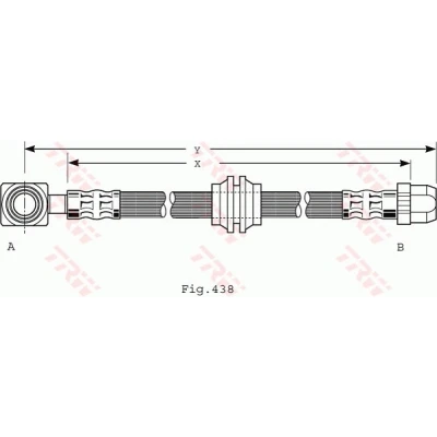Imagen de TRW PHD485 Latiguillos de Freno 445 M10x1 MINI: Hatchback, Cabrio