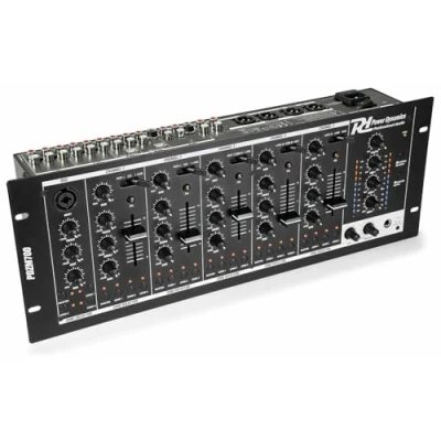 Imagen de Power Dynamics PDZM700 Mixer de 6 canales, 2 conexiónes usb Tipo B para ordenador, ecualizador gráfico 3 bandas en cada canal, canal especifico micrófono, diseñado montaje rack