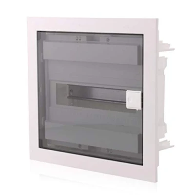 Imagen de Caja de fusibles empotrada 1 fila para 12 módulos IP40 con puerta transparente