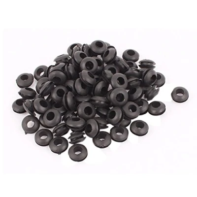Imagen de sourcing map Sourcingmap® pasamuros de Goma Doble Cara 100 pcs Resistente al Desgaste 4mm diámetro Interior