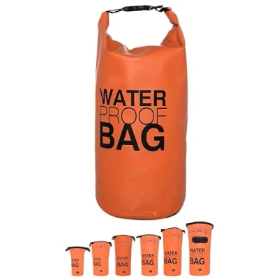 Imagen de DonDon Dry Bag Bolsa Impermeable 2l, 5l, 10l, 15l, 20l, 30l con Bandolera Naranja 20 litro