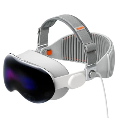 Imagen de Spigen DR210 Diadema Acolchada Compatible con Apple Vision Pro VR HeadStrap Gris Carbón