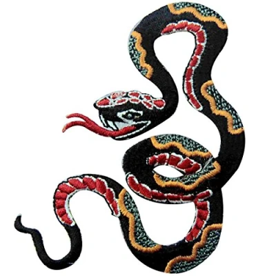 Imagen de Parche termoadhesivo para la ropa, diseño de Patrón serpiente