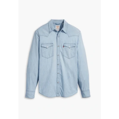 Imagen de Levi&#039;s Barstow Western Standard Camisa, Hombre, Talla: Small, Burnett light chambray