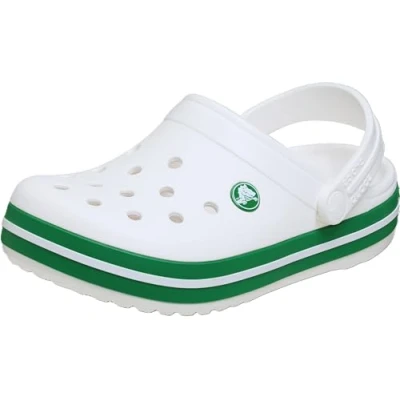 Imagen de Crocs Crocband Clog K, Zuecos Unisex niños, Hiedra Blanca Y Verde, 28/29 EU