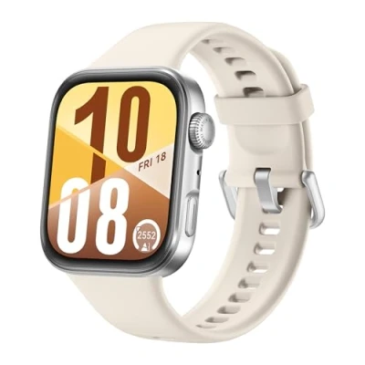 Imagen de HUAWEI Watch FIT 4 Smartwatch, 100 Modos de Entrenamiento, Ultrafino, Monitor Actividad Física, hasta 10 Días Duración, iOS &amp; Android, Carcasa Aluminio, Display AMOLED, GPS, Blanco