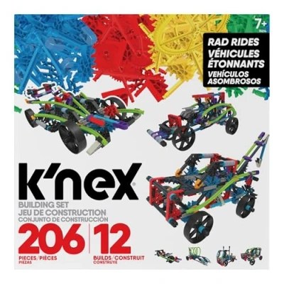 Imagen de K&#039;NEX 15214 12 Model Rad Rides Building Set, Educational Toys for Boys and Girls, 206 Piece Stem Learning Kit, Engineering Kids, Fun Colourful Construction Children Aged 7 +