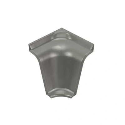 Imagen de DQ PP 1 moldura angular para el interior, antracita, 38 x 50 mm, PVC, encimera, listón de terminación, cocina, cierre pared