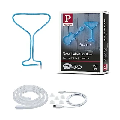 Imagen de Paulmann 70564 Strip LED Neon Colorflex incl. 1x4,5 W, banda luminosa, luz azul, para doblar, plástico, tira