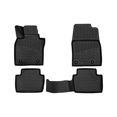 Imagen de Element 3D Alfombrillas Interior de Coche a Medida TPE Mazda CX 30 2019 &gt;, 4 pcs., Negro, Ajuste Personalizado medido con láser