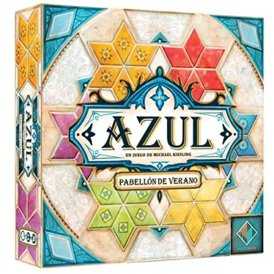 Imagen de Plan B Games Azul Pabellón De Verano Juego Mesa Colocacción Losetas y Estrategia para Adultos Familias a Partir 8 Años 2 4 Jugadores 45 Minutos por Partida Español