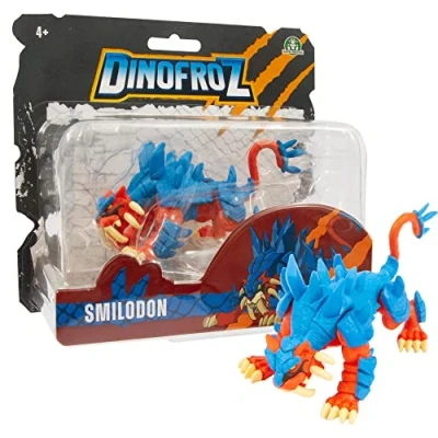 Imagen de Giochi Preziosi, Dinofroz Smilodon 12 cm y articulado, un Personaje de la Serie Dino&amp; Dragones, para niños a Partir 3 años