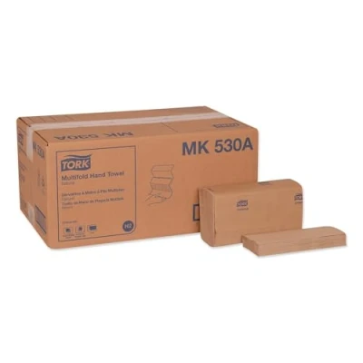 Imagen de Tork Toalla de mano multifold natural H2, universal, 100% fibras recicladas, 16 x 250 hojas, MK530A