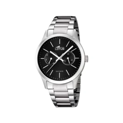 Imagen de Lotus 15954/3 Reloj de Cuarzo para Hombre, con Correa Acero Inoxidable, Color Plateado