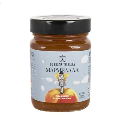 Imagen de To Filema Tis Lelas Mermelada de Melocotón Extra, Paquete 2 x 300 g (Total: 600g)