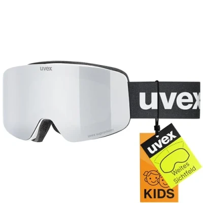 Imagen de Uvex pwdr FM Gafas de esquí, Niños unisex, white matt/silver clear, one size