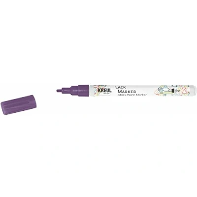 Imagen de KREUL Rotulador tinta brillante LACK MARKER punta fina violeta 1 2mm. Aprox.