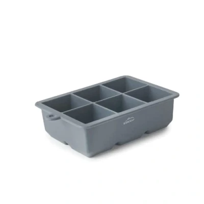 Imagen de Lacor 63339 Cubitera para Hielo, Silicona Ice XL, 6 Cubitos grandes cuadrados, Flexible, Libre de BPA, 4,5 x 4,5cm