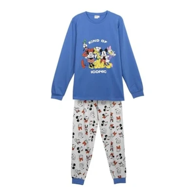 Imagen de CERDÁ LIFE&#039;S LITTLE MOMENTS Pijama Largo Single Jersey Mickey Diseño Exclusivo, Cómodo y Suave Mouse Conjunto de Dormir Ideal para Fanáticos