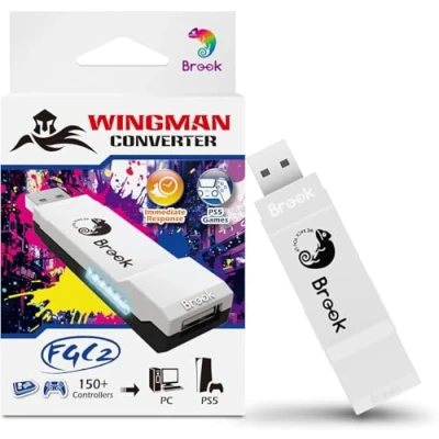 Imagen de Mcbazel Brook Wingman FGC 2 Convertidor para PS5, Controlador con Cable PS5/PS4/XBox Series XS/Xbox One/Xbox Elite/NS Switch/Arcade Stick a PS5/PC Windows