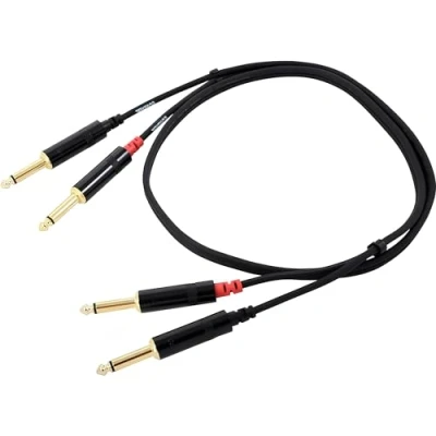 Imagen de CORDIAL Cable AUDIO doble Jack mono 90 cm Essentials