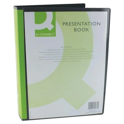 Imagen de Connect Show Album A4 100 pockets Carpeta (23 cm, 31 Negro)
