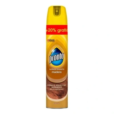 Imagen de Pronto Limpiador Aerosol Classic, para Muebles, Antipolvo y Abrillantador, 250 ml + 20%