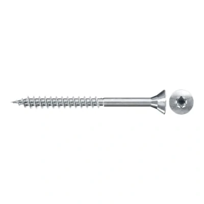 Imagen de fischer Tornillo de aglomerado 6,0 x 40 cabeza avellanada azul galvanizado rosca parcial estrella TX