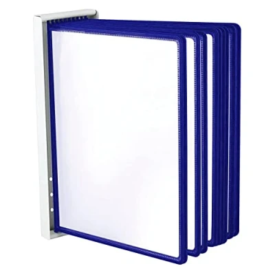 Imagen de LEVIATAN Sistema de paneles pared con 10 pantalla A4 Soporte para Expositor azul