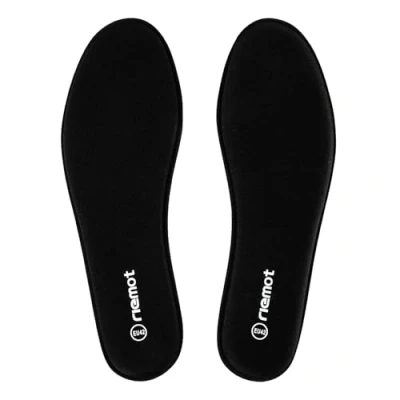 Imagen de riemot Plantillas Memory Foam para Zapatos de Hombre y Mujer, Zapatillas Botas, Cómodas Amortiguación Trabajo, Deportes, Caminar, Senderismo Negro 46 EU
