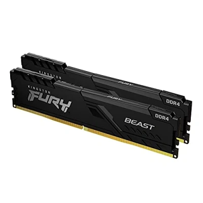 Imagen de Kingston FURY Beast 32GB (2x16GB) 3200MHz DDR4 CL16 Memoria para Ordenadores de sobremesa Kit 2 KF432C16BB1K2/32