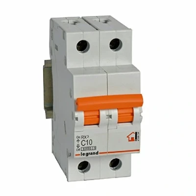Imagen de Interruptor magnetotermico para vivienda legrand 419934 rx3 2 polos 6ka 10a