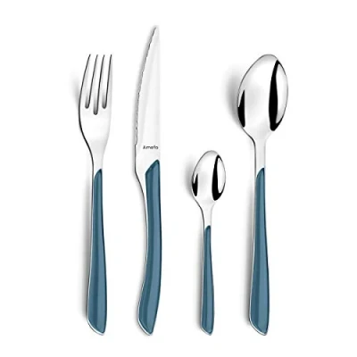 Imagen de Amefa Eclat 24 Cubiertos Inox Y Mango Abs 2mm Multicolor