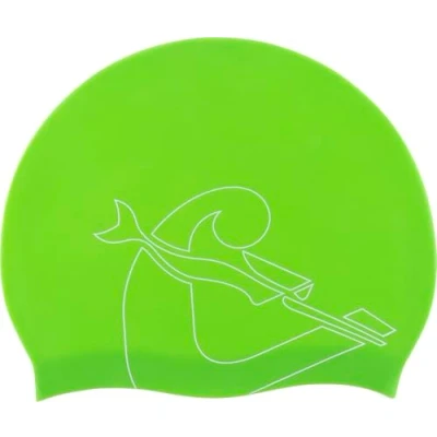 Imagen de Cressi Eddie Swim Cap Gorro de Natación, Unisex Adult, Lima/Blanco, Talla única