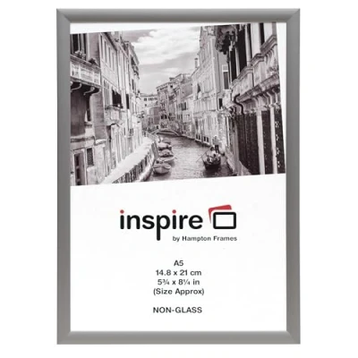 Imagen de Hampton Frames Aluminium Marco para póster, Plateado, A5 (15x21cm) Approx