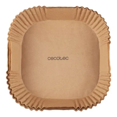 Imagen de Accesorio freidora Cecotec Cecofry Paper Pack, 230ºC, 150 uds, Apto freidoras de aire 5 6.5L, Pulpa natural 100%, Recubrimiento silicona alimentaria