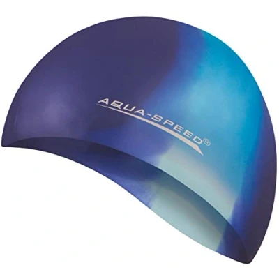 Imagen de Aqua Speed Bunt Set Gorro de baño + Pequeño Toalla Microfibra Gorra natación Unisexo 27. Colorido / 76