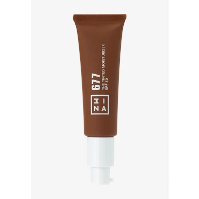 Imagen de 3INA MAKEUP The Tinted Moisturizer SPF30 677 Base de Maquillaje Marrón oscuro BB Cream con Protección Solar y Acido Hialurónico para Todo tipo Pieles Vegan Cruelty Free