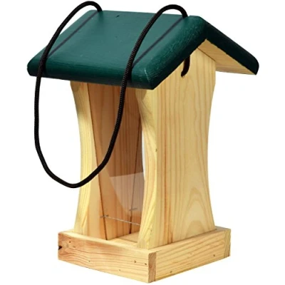 Imagen de dobar Comedero de Madera FSC para pájaros, Verde