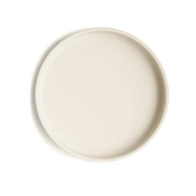 Imagen de mushie Platos de Silicona para Niños con Ventosa Antideslizante Accesorios Aprendizaje Bebés y Pequeños Resistente al Lavavajillas Microondas Ivory