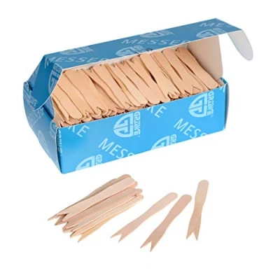 Imagen de GRÄWE Juego de 500 tenedores desechables para patatas fritas (85 mm)