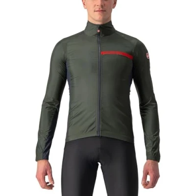 Imagen de Castelli 4521511 SQUADRA STRETCH Jacket Hombre MILITARY GREEN/DARK GRAY Tamaño S
