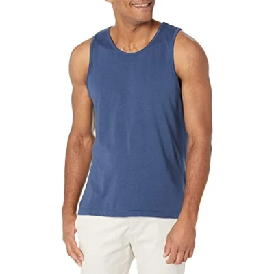 Imagen de Amazon Essentials Camiseta de Tirantes Ajuste Entallado Hombre, Azul Mezcla, M