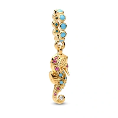 Imagen de Pandora Mujeres Charm Oro/Turquesa 763895C01
