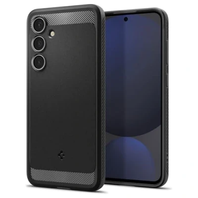 Imagen de Spigen Funda Rugged Armor Compatible con Samsung Galaxy S24 FE Negro Mate