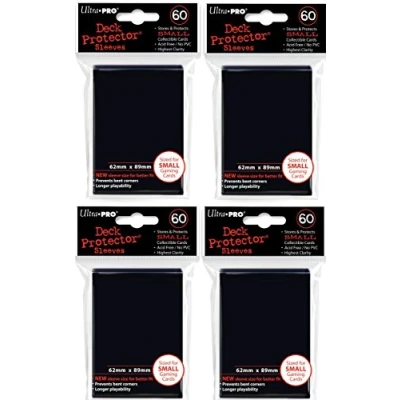 Imagen de Ultra Pro Protectores de cubierta sólidos, tamaño pequeño, color negro