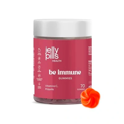 Imagen de Jelly Pills® Gominolas de Vitamina C Zinc y Propolis Sin azúcares añadidos 70 Gummies sabor Naranja Reforzar tu Sistema Inmunitario Niños Adultos