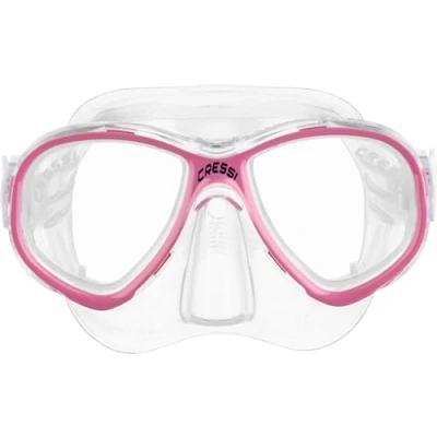 Imagen de Cressi Perla Jr Snorkelling &amp; Apnea Mask Máscara Jr, Transparente/Azul, Talla Única, Junior Unisex