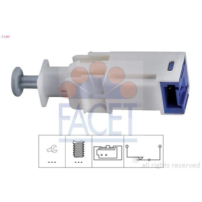 Imagen de FACET 7.1241 Conmutador, accionamiento embrague (control veloc.) Made in Italy OE Equivalent